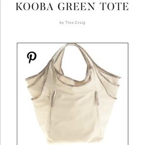 NWT KOOBA Canvas Tote for Barney’s Green $245
